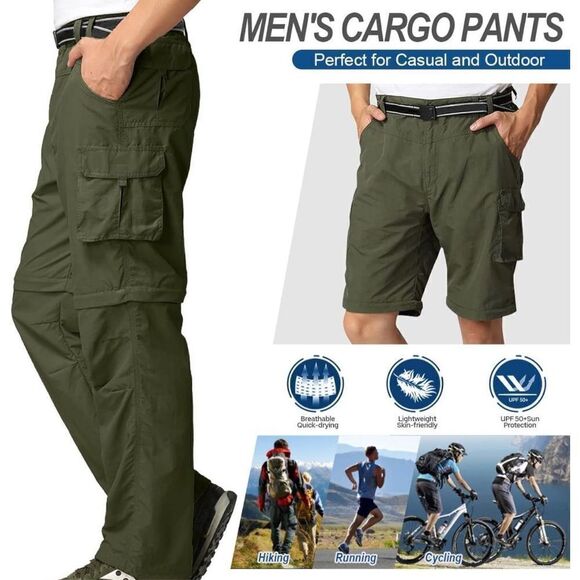 Columbia Outdoor Quick Dry Convertible Lightweight Hiking Fishing Zip Off Cargo - Picture 1 of 7